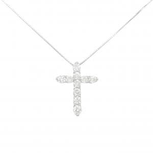 PT900/PT850 クロス ダイヤモンド ネックレス 2.00CT