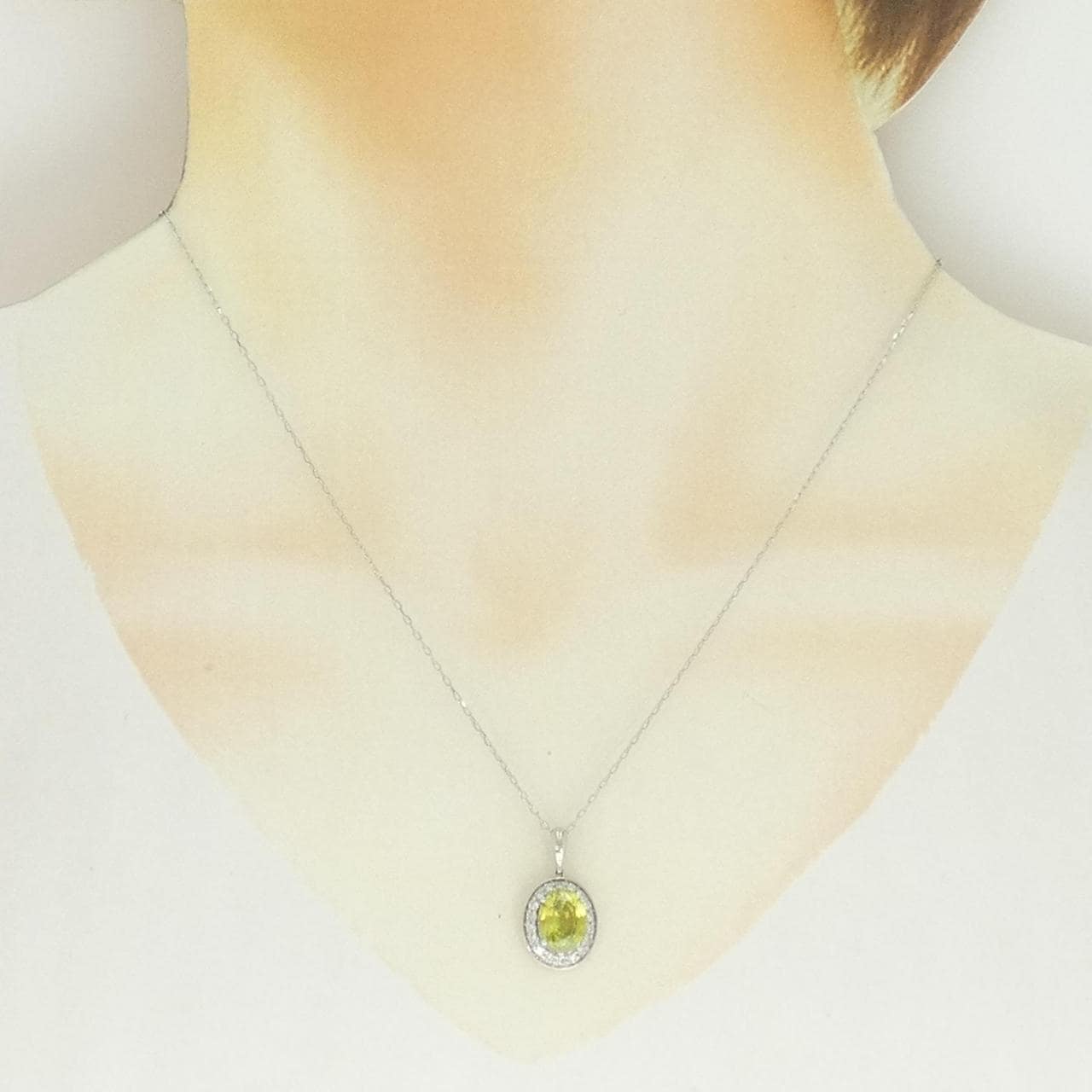 PT900/PT850 スフェーン ネックレス 2.38CT