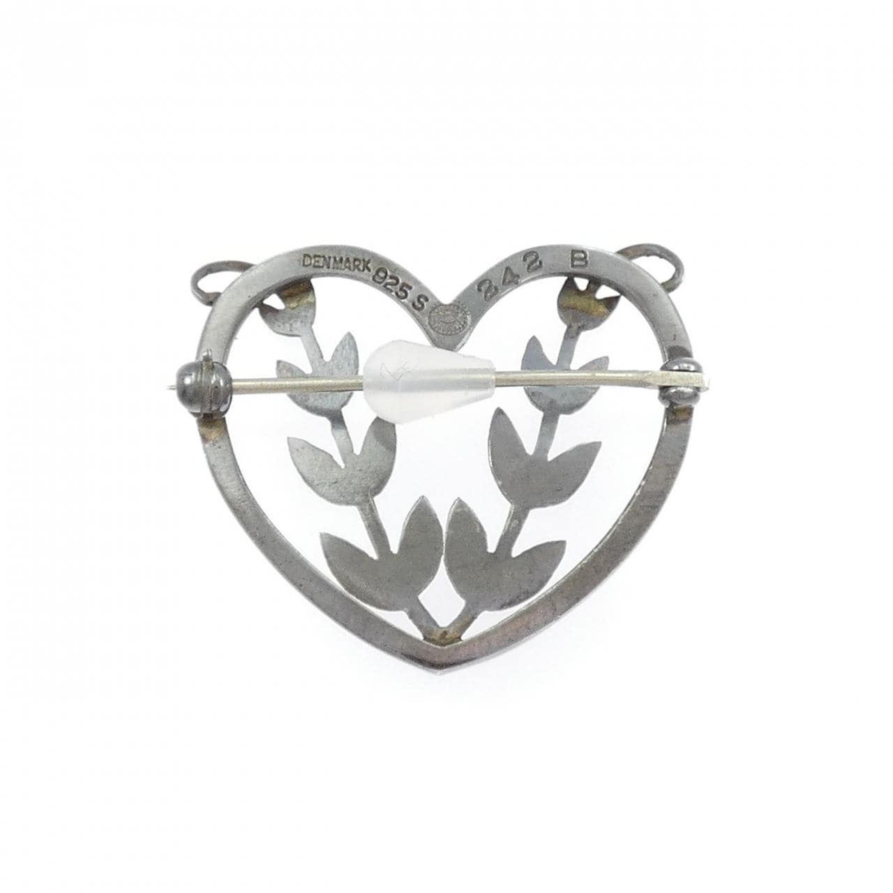 ジョージ ジェンセン 925 ハート ブローチ