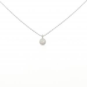 PT900/PT850 ソリティア ダイヤモンド ネックレス 0.338CT