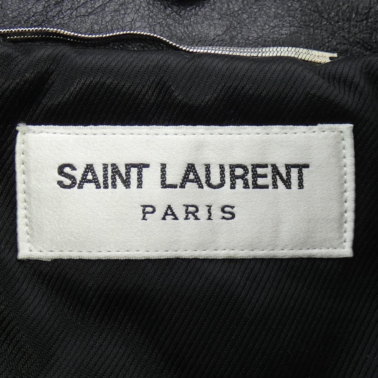 SAINT LAURENT SAINT LAURENT 皮革騎士夾克