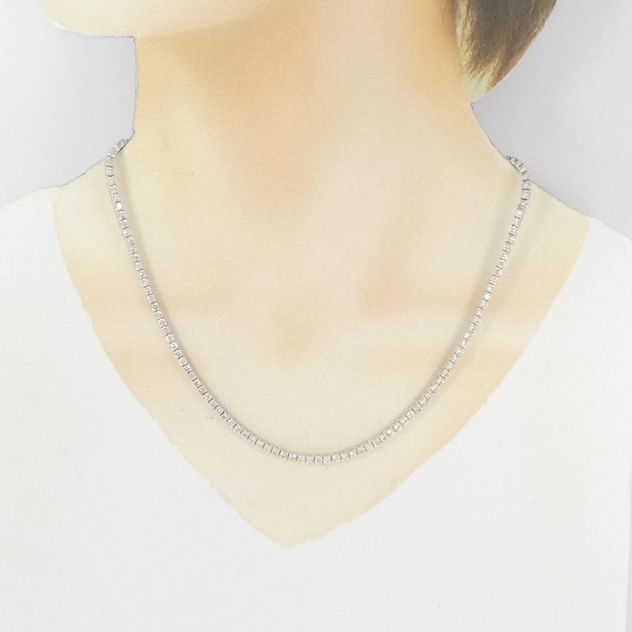 K18WG ダイヤモンド ネックレス