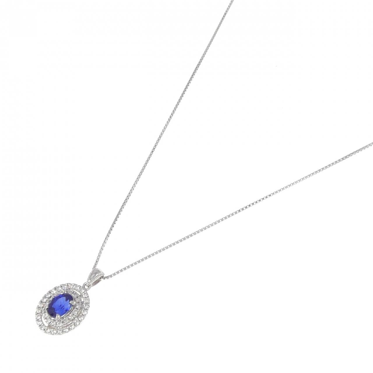 [Remake] PT Sapphire Necklace 1.28CT Made in Madagascar