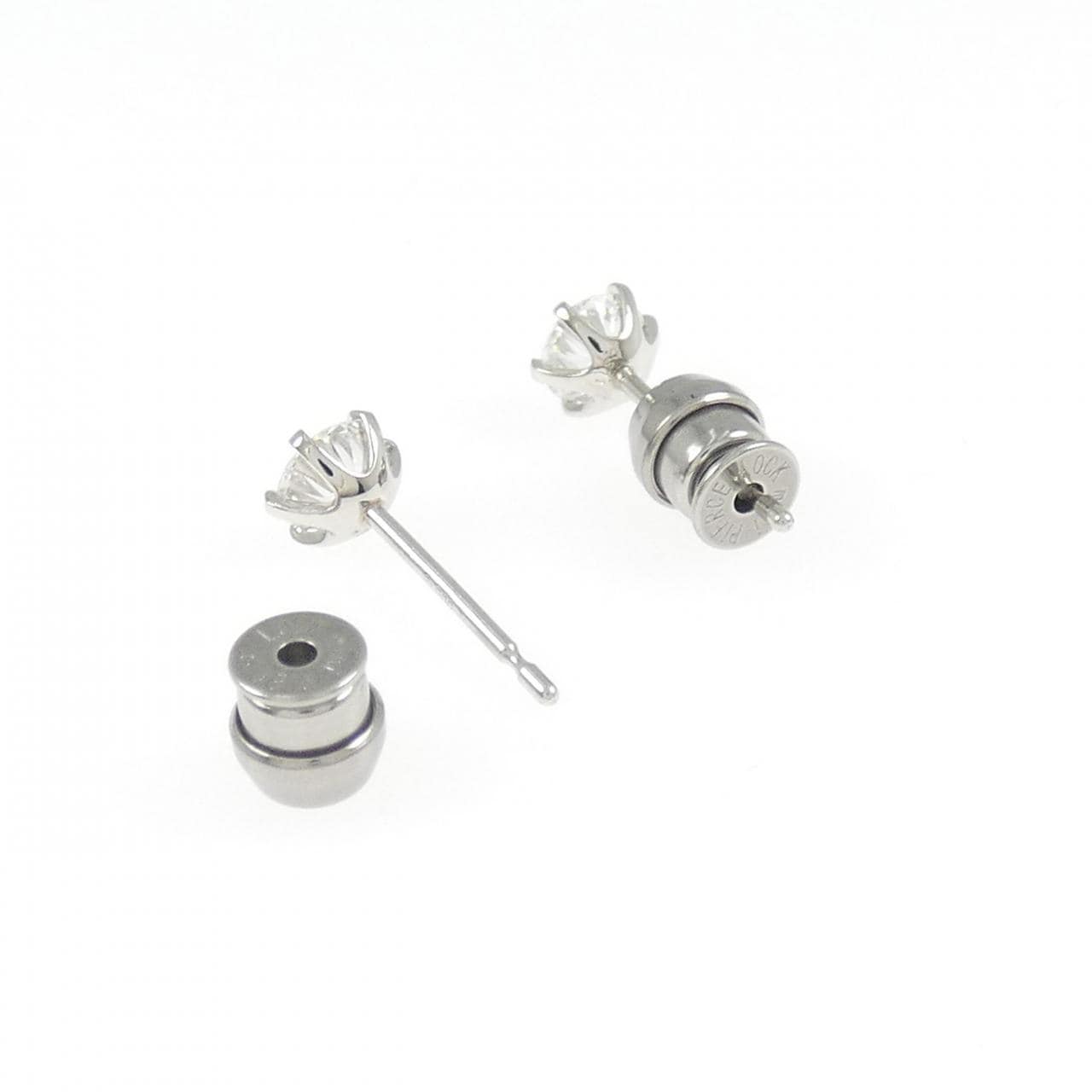 【リメイク】PT900/ST ダイヤモンド ピアス 0.311CT 0.315CT D VVS1-VVS2 VG