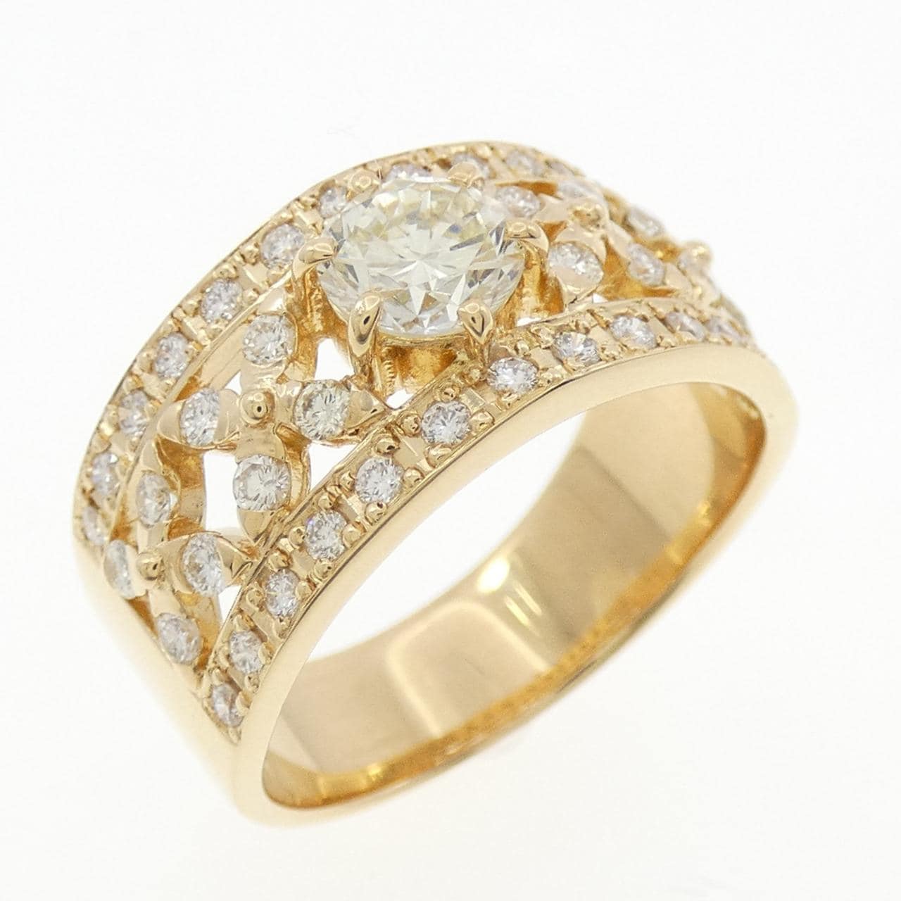 K18YG ダイヤモンド リング 0.54CT