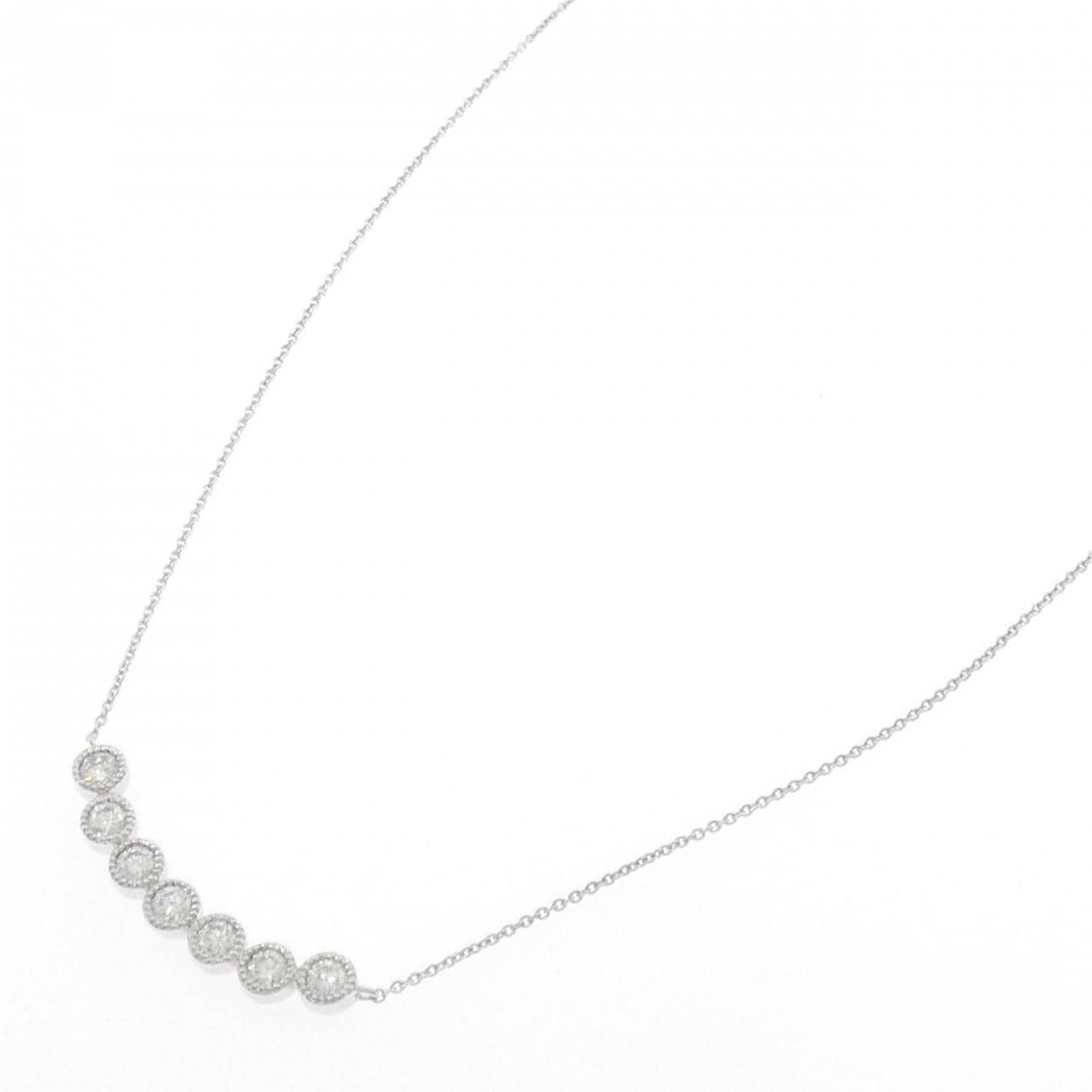 K18WG ダイヤモンド ネックレス 0.56CT