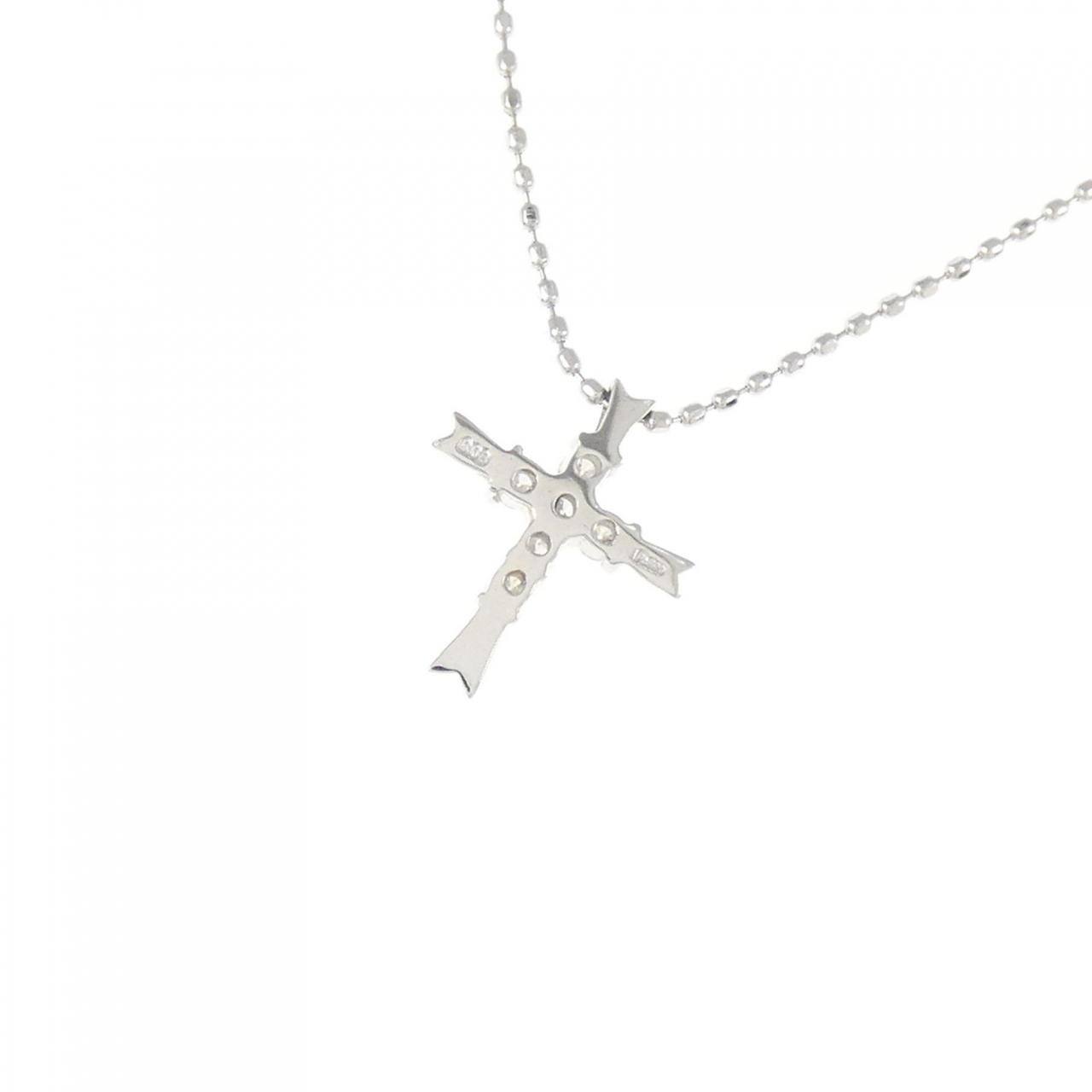PT900/PT850 クロス ダイヤモンド ネックレス 0.08CT