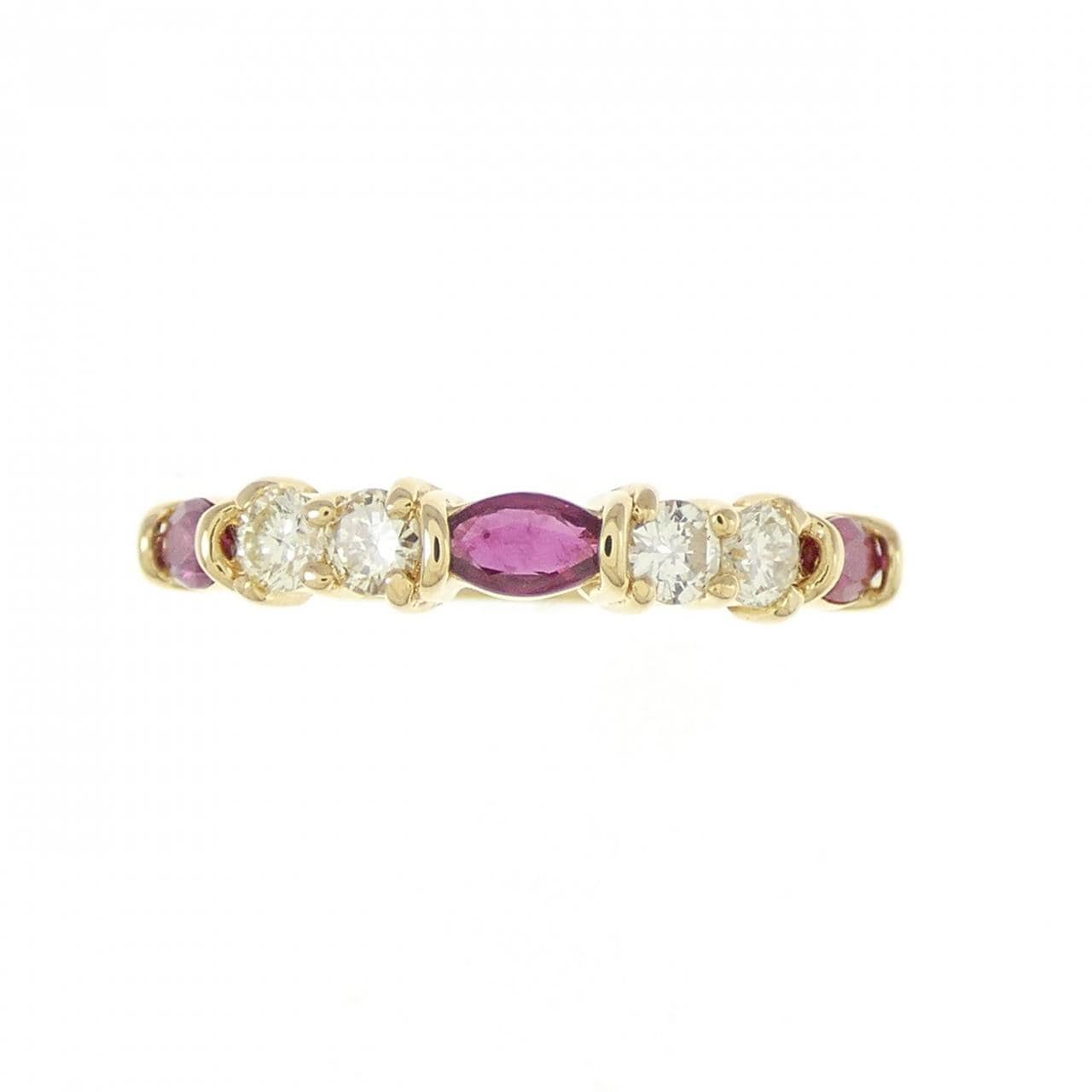 K18YG ruby ring