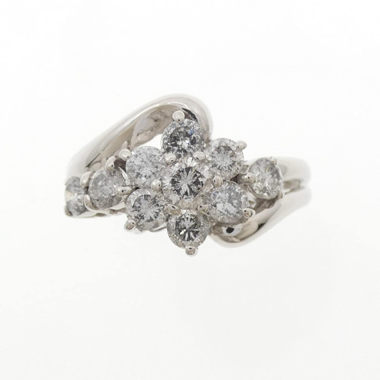 PT900 フラワー ダイヤモンド リング 1.00CT