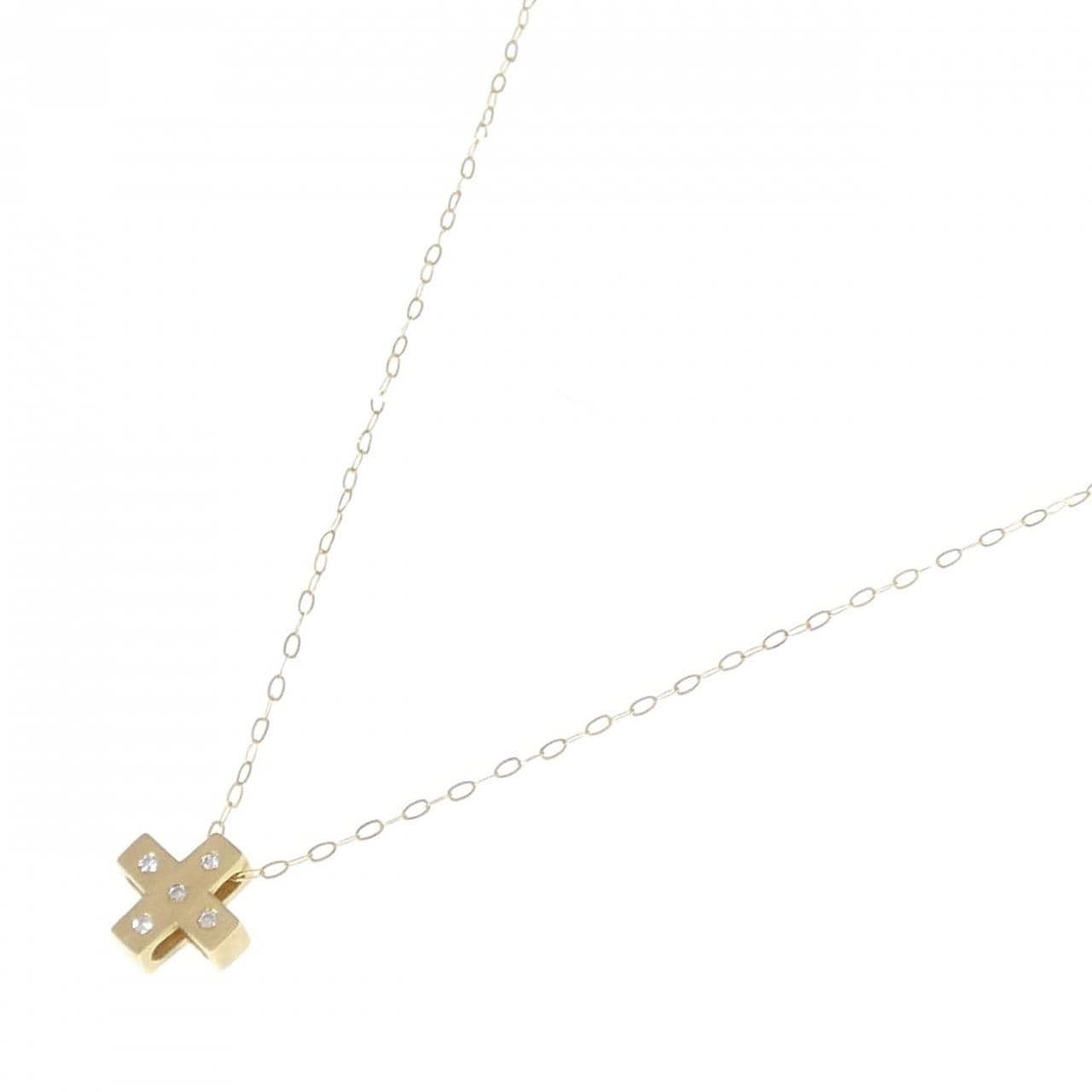 750YG/K18YG ダイヤモンド ネックレス 0.05CT