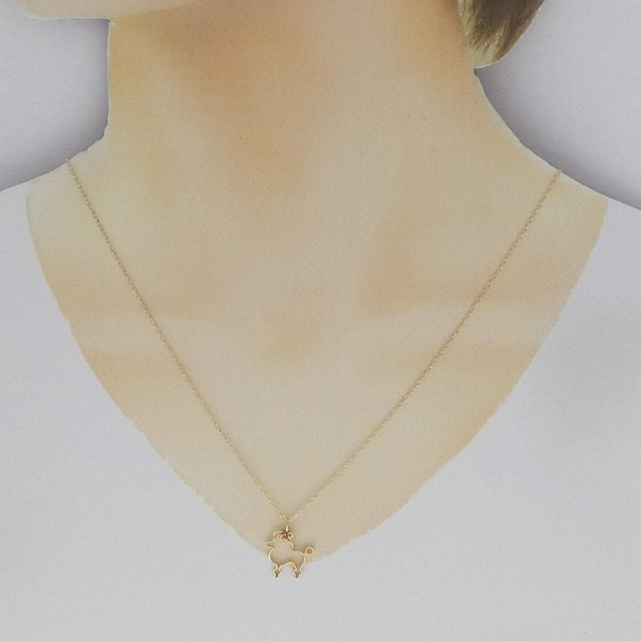 K18YG ドッグ サファイヤ ネックレス
