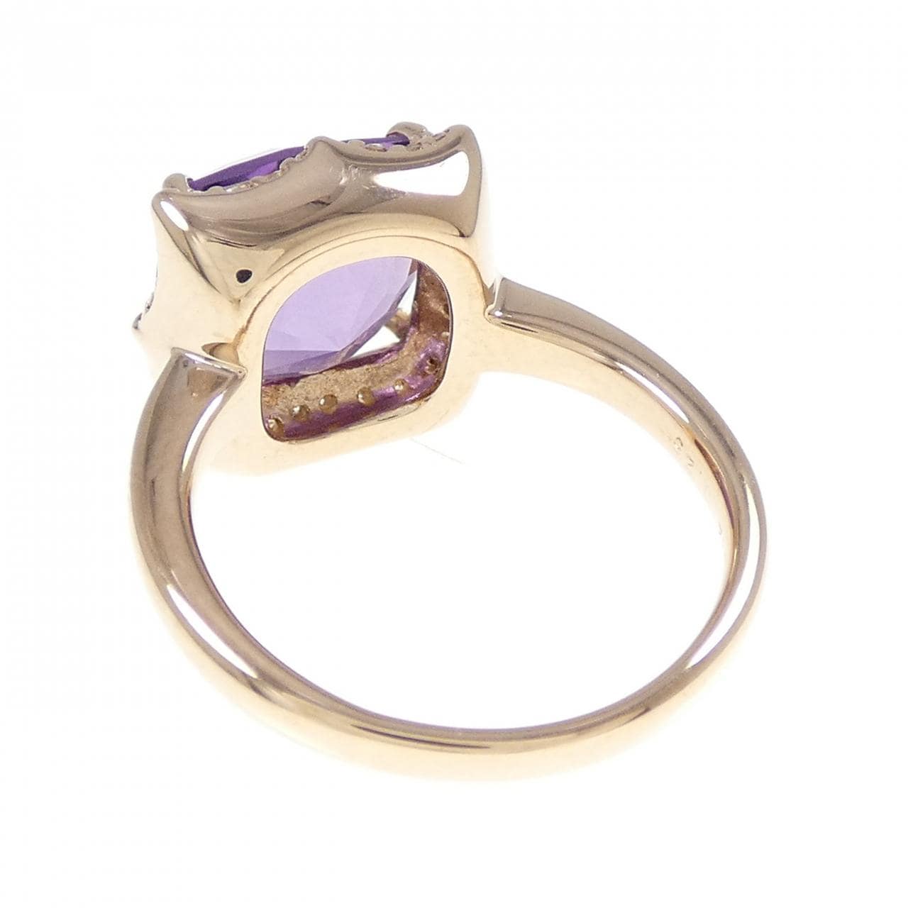 K18PG アメジスト リング 4.12CT