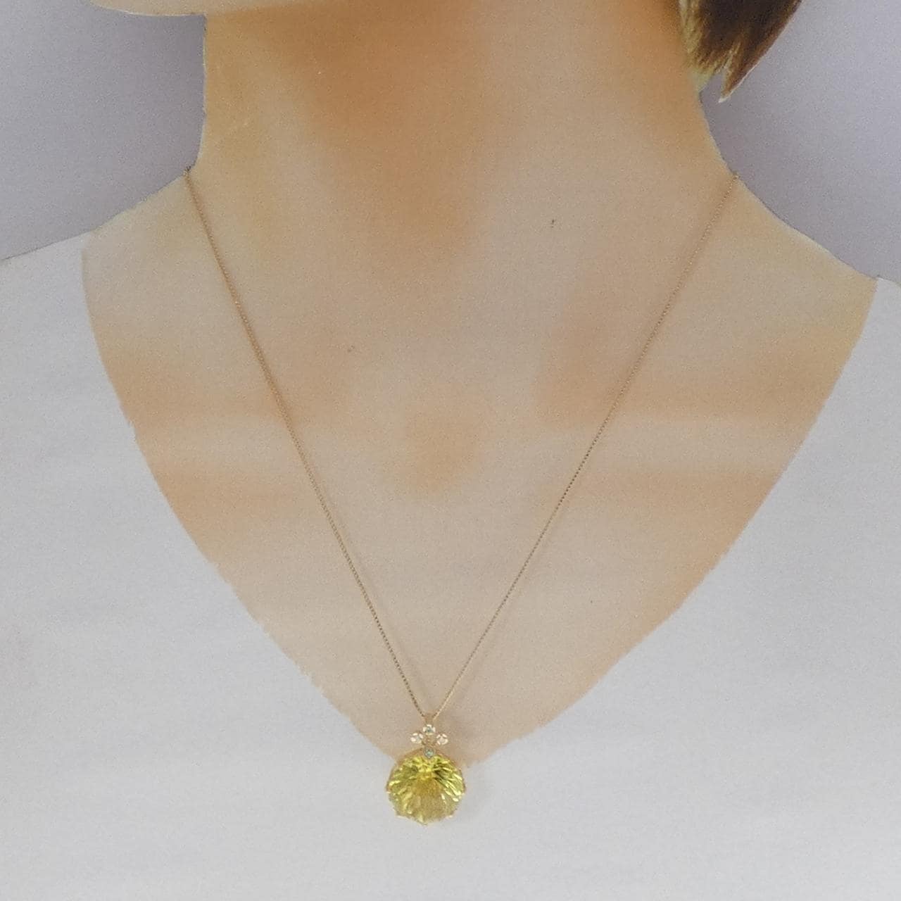 K18YG カラーストーン ネックレス