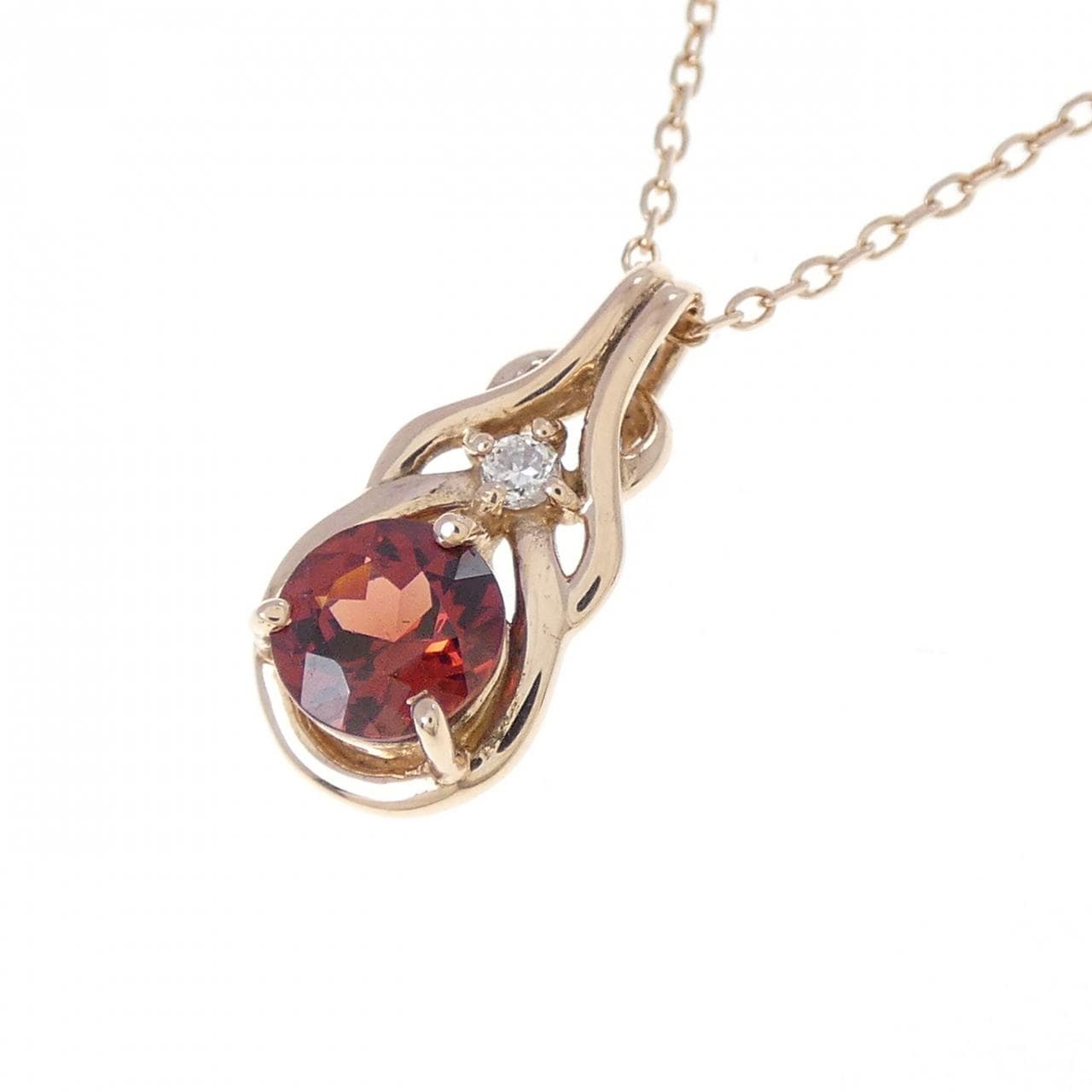 K10PG ガーネット ネックレス