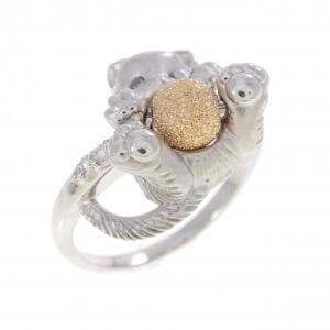 K18WG/K18YG キャット ダイヤモンド リング 0.01CT