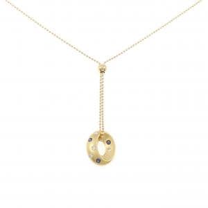 K18YG サファイヤ ネックレス 0.12CT
