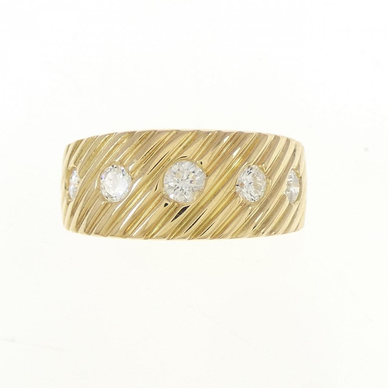 18CTYG Diamond Ring