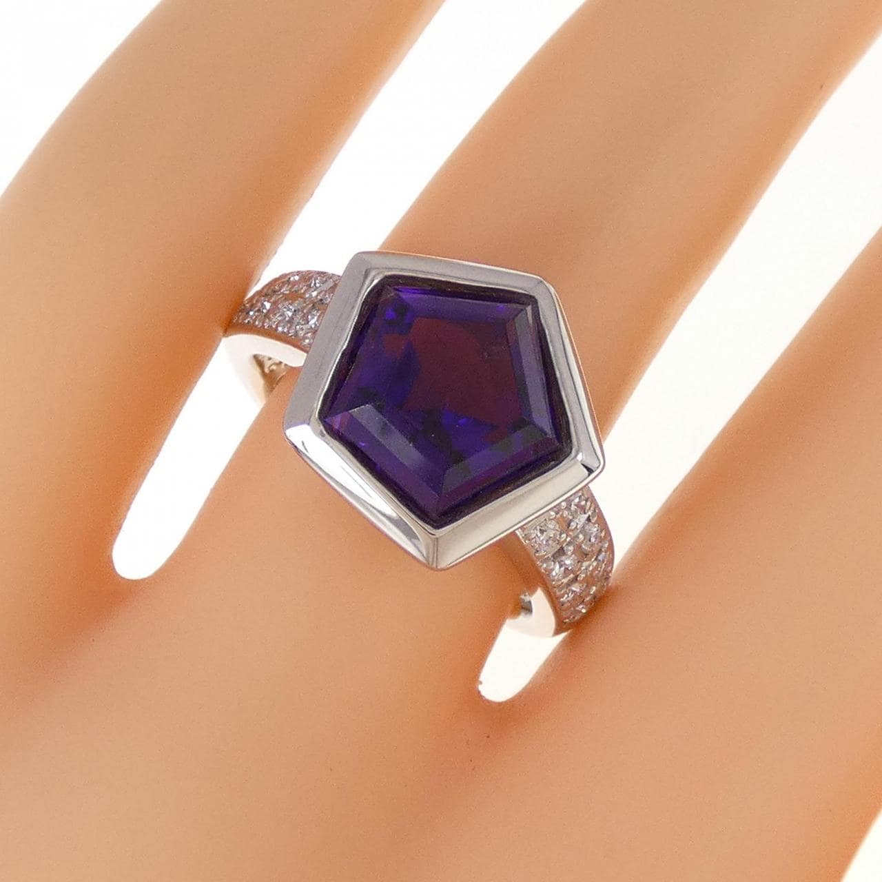 PT アメジスト リング 3.55CT