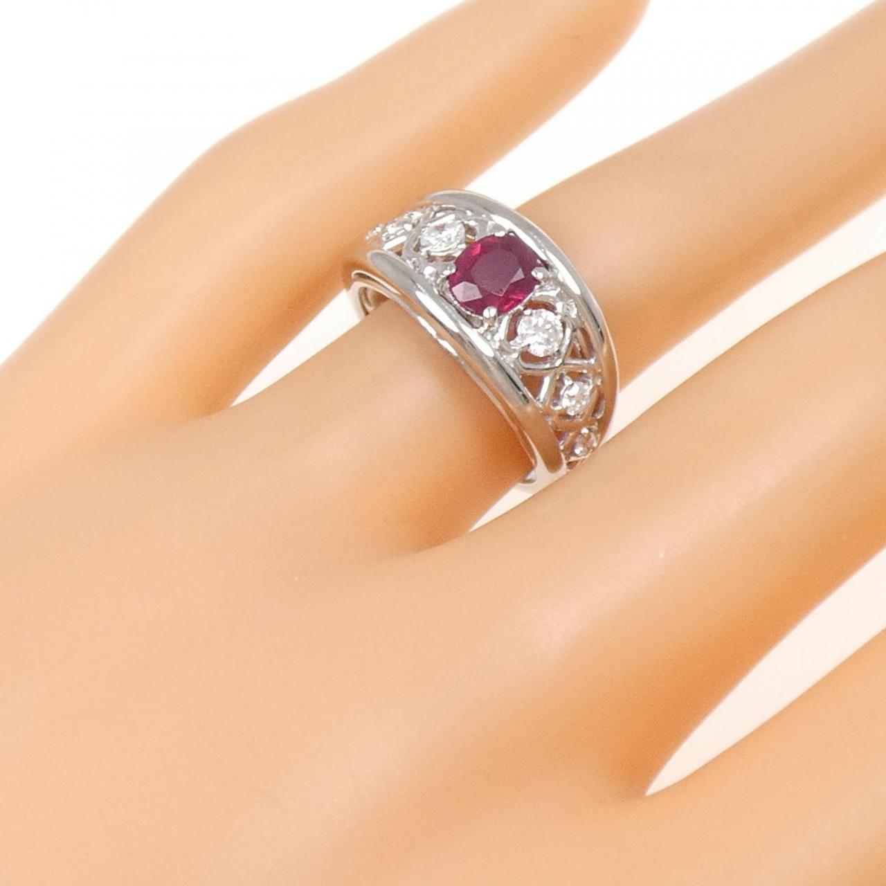 PT ルビー リング 0.87CT