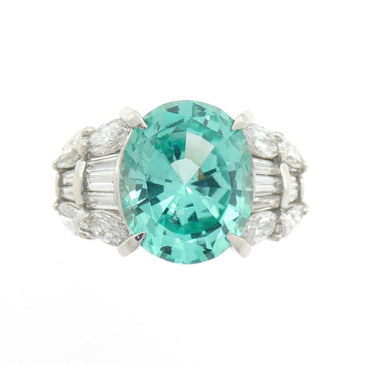 クレサンベール 合成クリソベリル リング 5.31CT