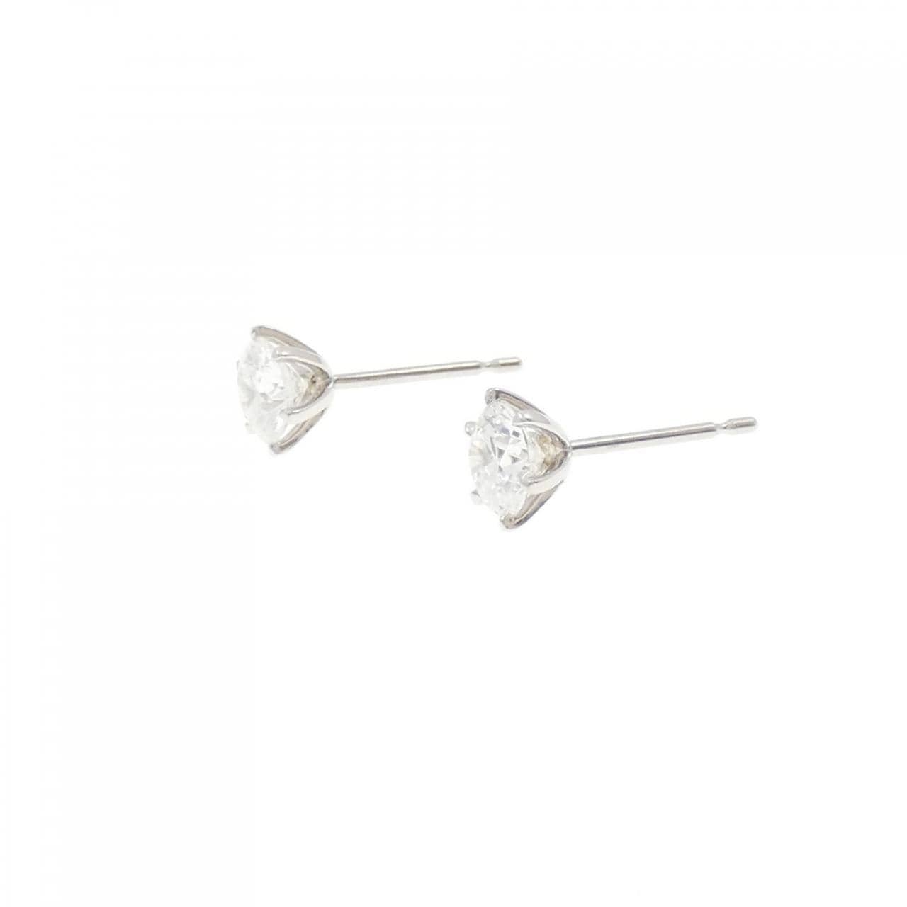 【リメイク】PT900/ST ダイヤモンド ピアス 0.502CT 0.506CT F VS2 3EXT-EXT