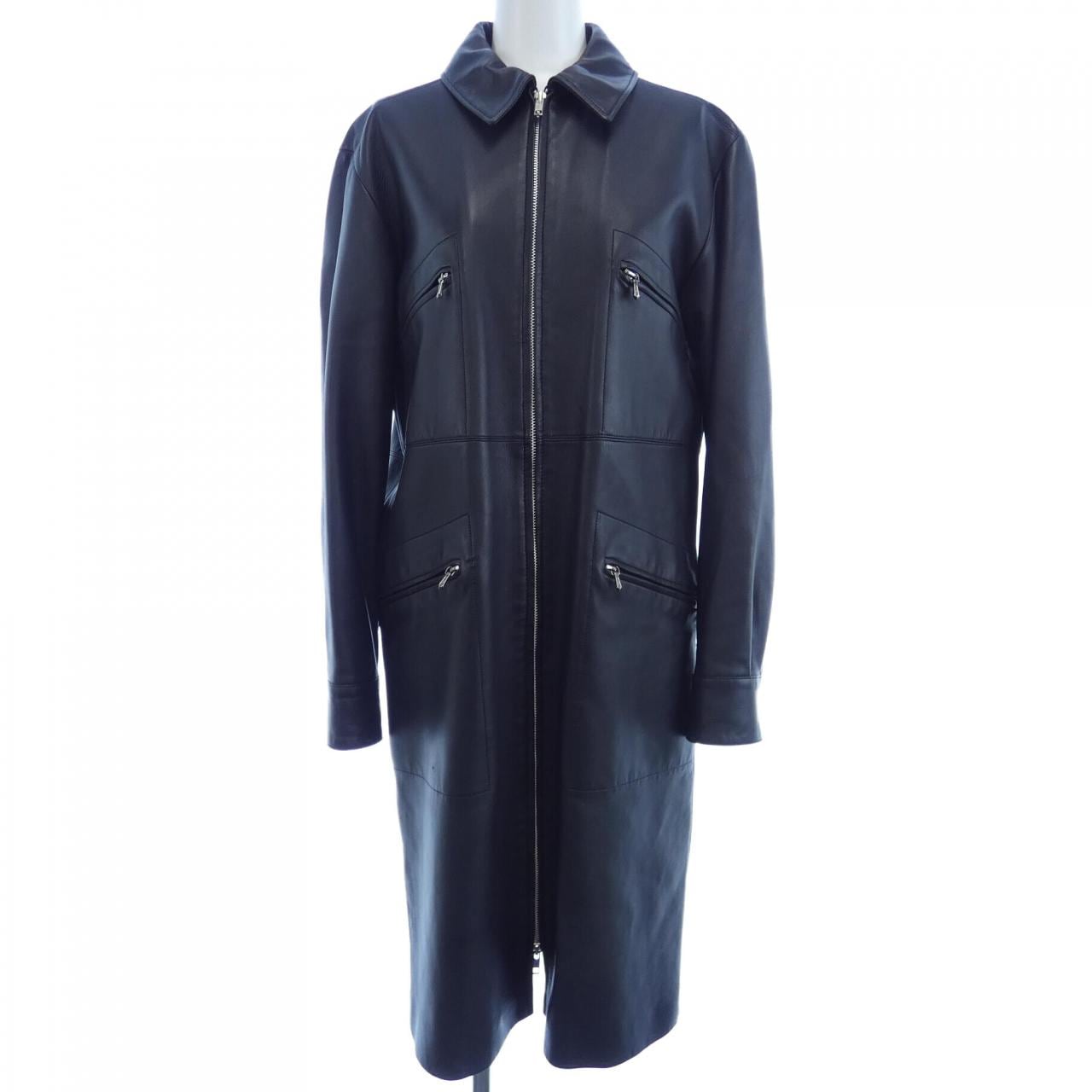 エルメス HERMES レザーコート