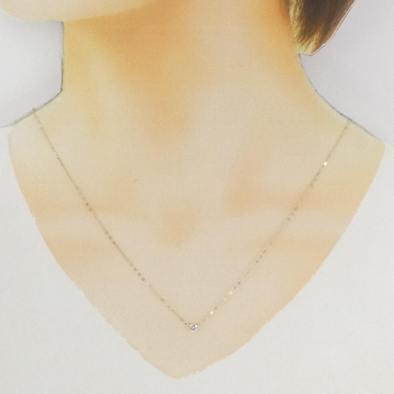 K10YG ダイヤモンド ネックレス 0.10CT