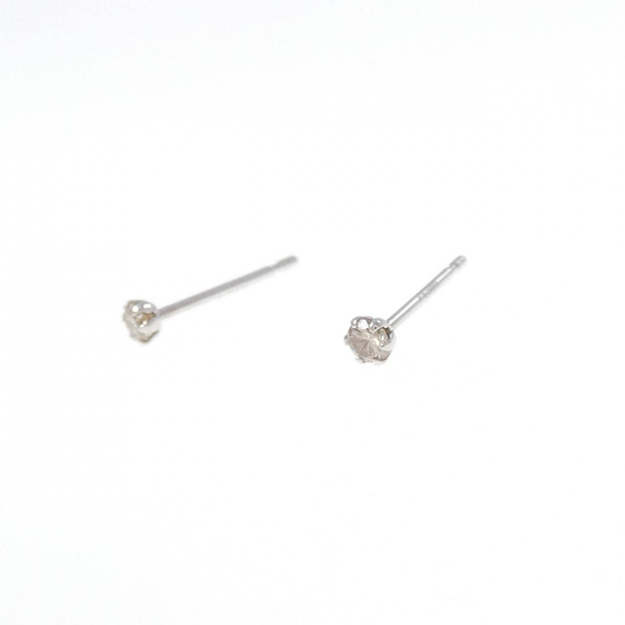 PT900 ダイヤモンド ピアス 0.10CT