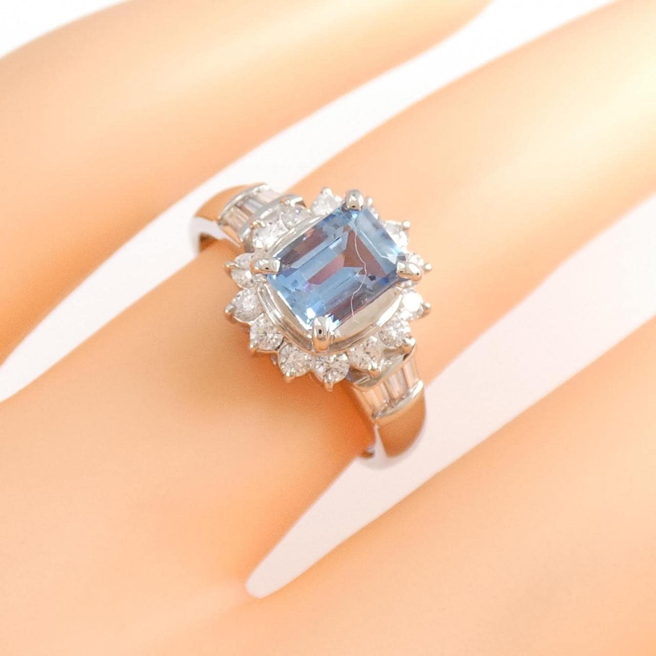 Ｐｒｅｍｉｕｍ Ｌｉｎｅ PT アクアマリン リング 0.78CT - 通販 - www