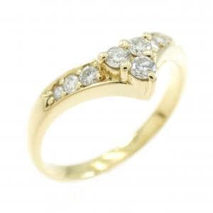 K18YG ダイヤモンド リング 0.20CT