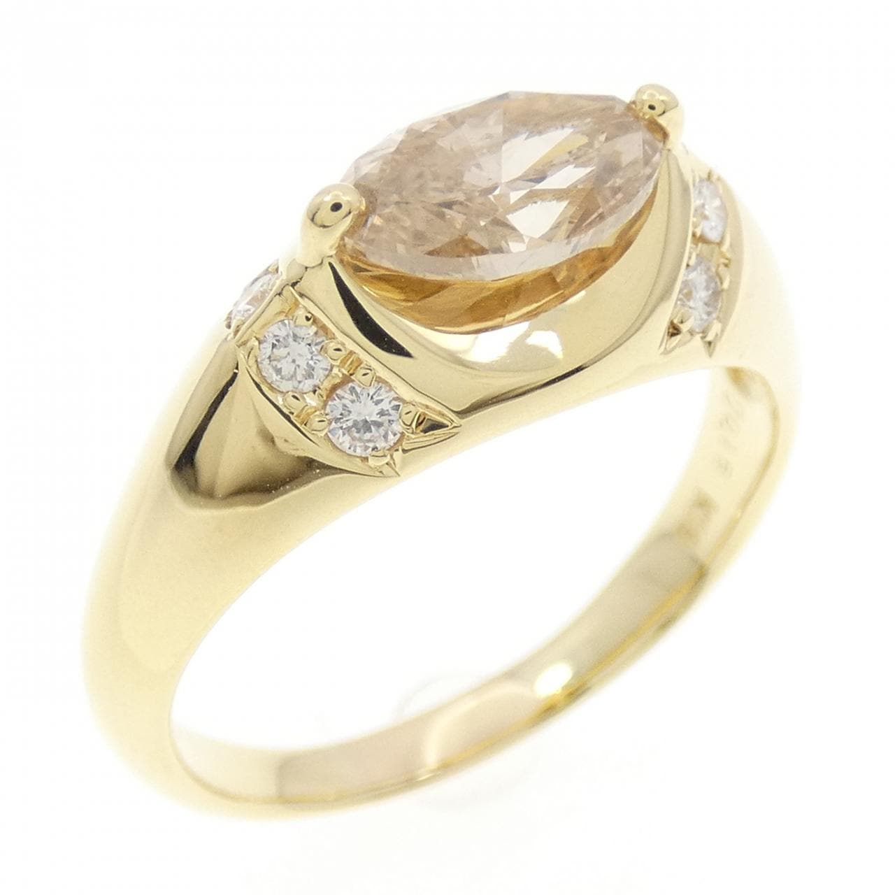 K18YG ダイヤモンド リング 1.003CT