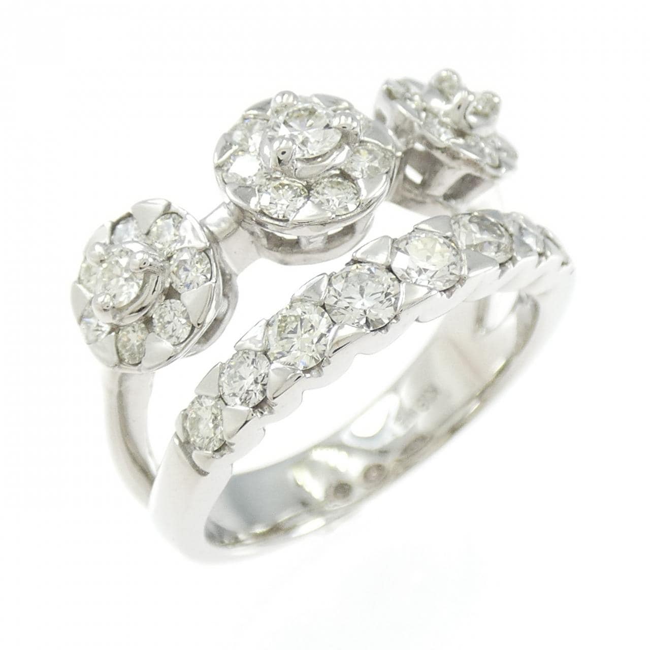 K18WG ダイヤモンド リング 1.03CT