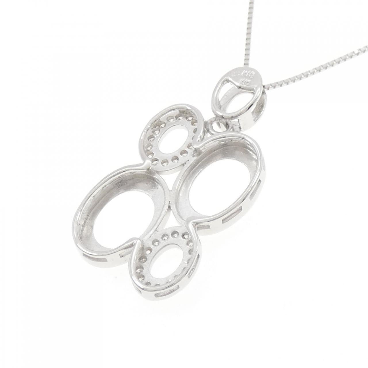 K18WG ダイヤモンド ネックレス 0.20CT
