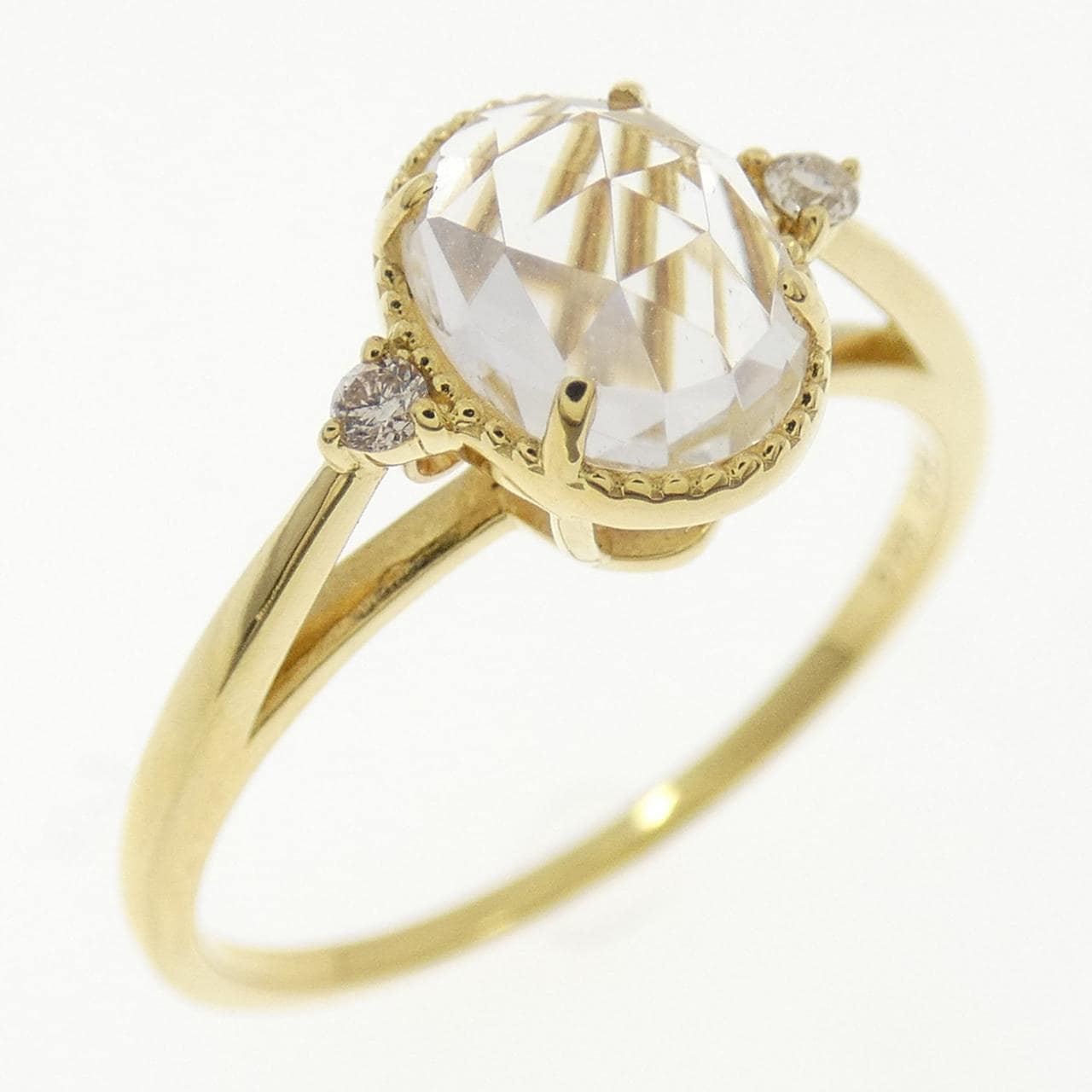 【新品】K18YG カラーストーン リング