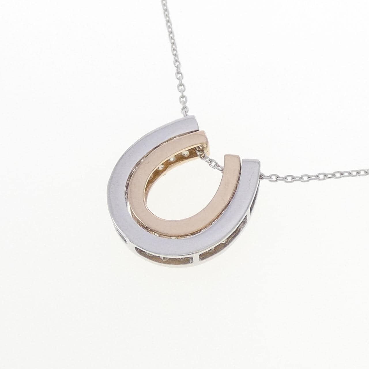 K18WG/K18PG 2WAY ダイヤモンド ネックレス 0.50CT