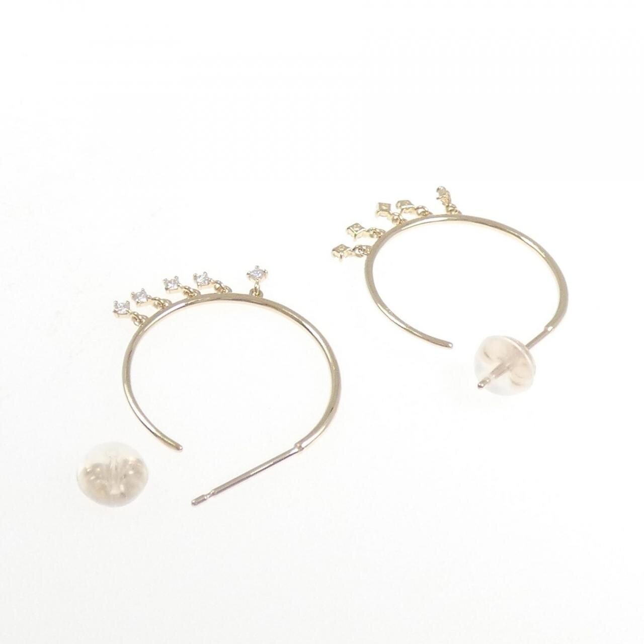 【リメイク】K10YG ダイヤモンド ピアス 0.08CT