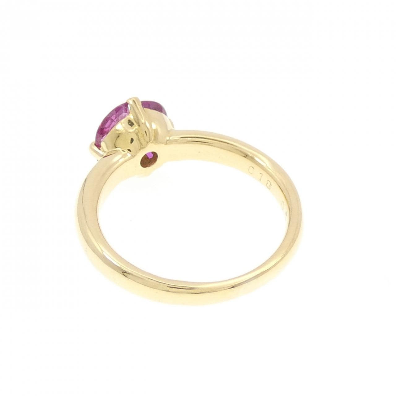 K18YG ルビー リング 0.56CT