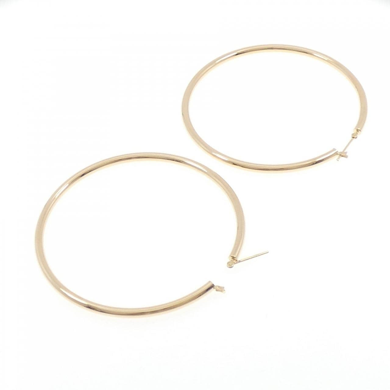 K18YG フープ ピアス