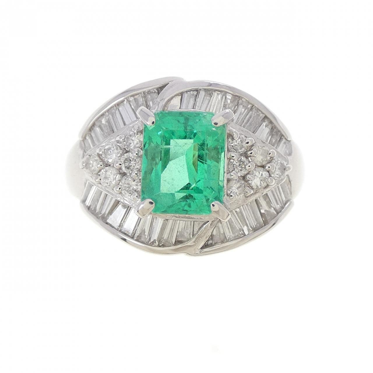 PT900 エメラルド リング 1.31CT