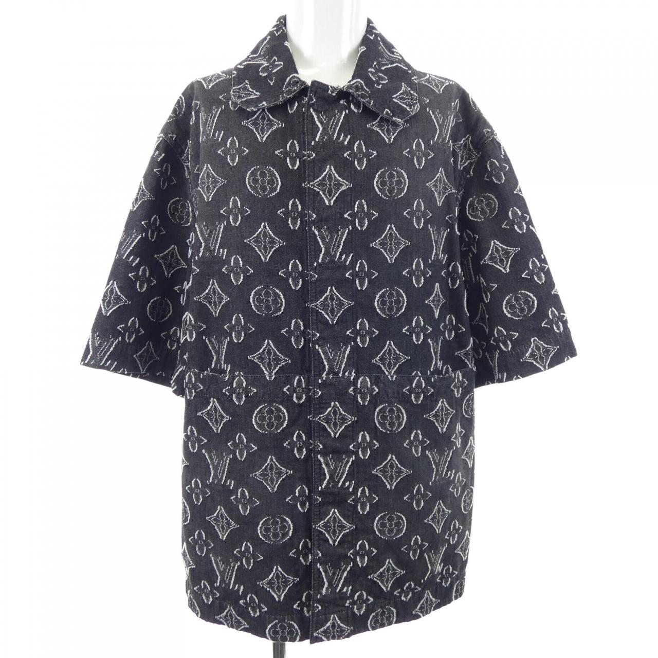 ルイヴィトン LOUIS VUITTON モノグラムショートスリーブシャンブレーシャツ HPS73WARS S／Sシャツ