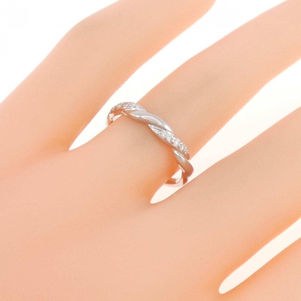 PT950 ダイヤモンド リング 0.05CT