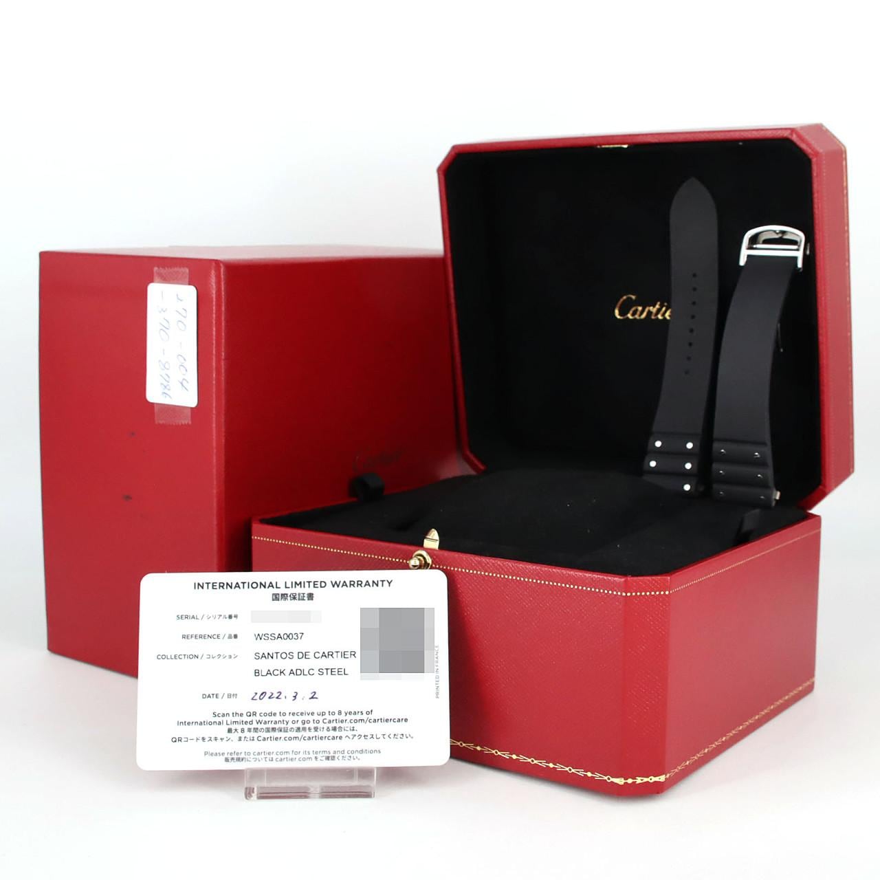 【ノーメンテナンス還元価格】カルティエ サントス･ドゥ･カルティエ LM WSSA0037 SS 自動巻