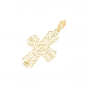 【新品】750YG クロス ペンダント