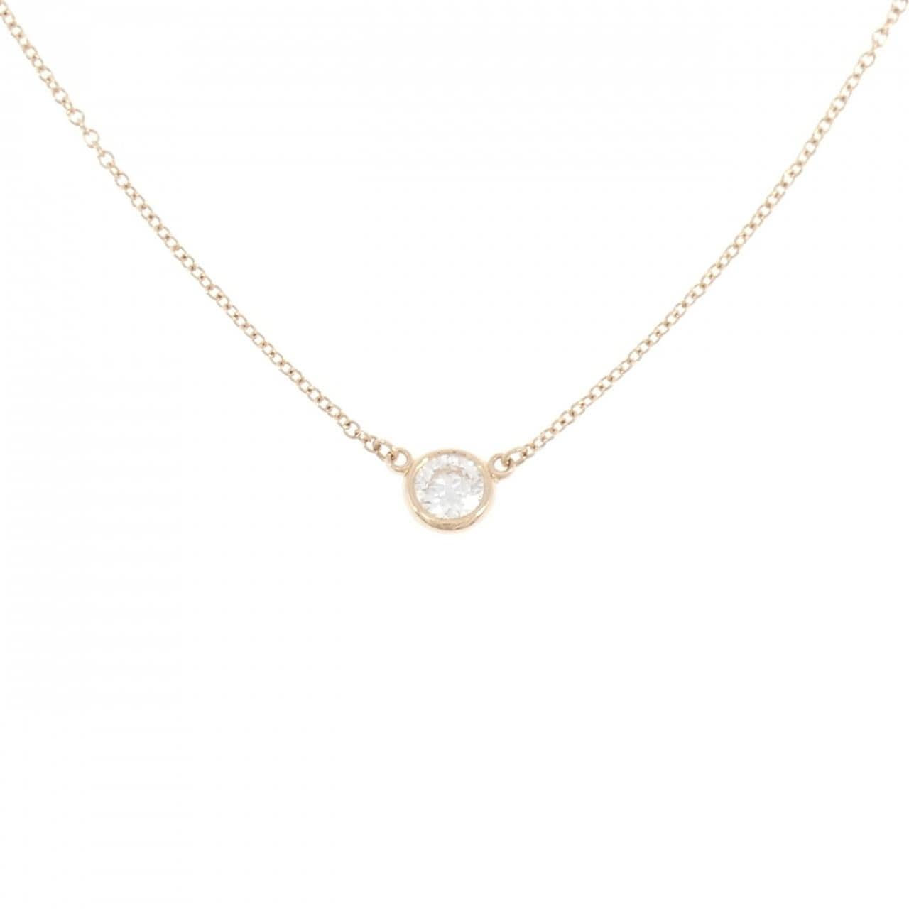 ティファニー バイザヤード ネックレス 0.28CT F VVS2 3EXT