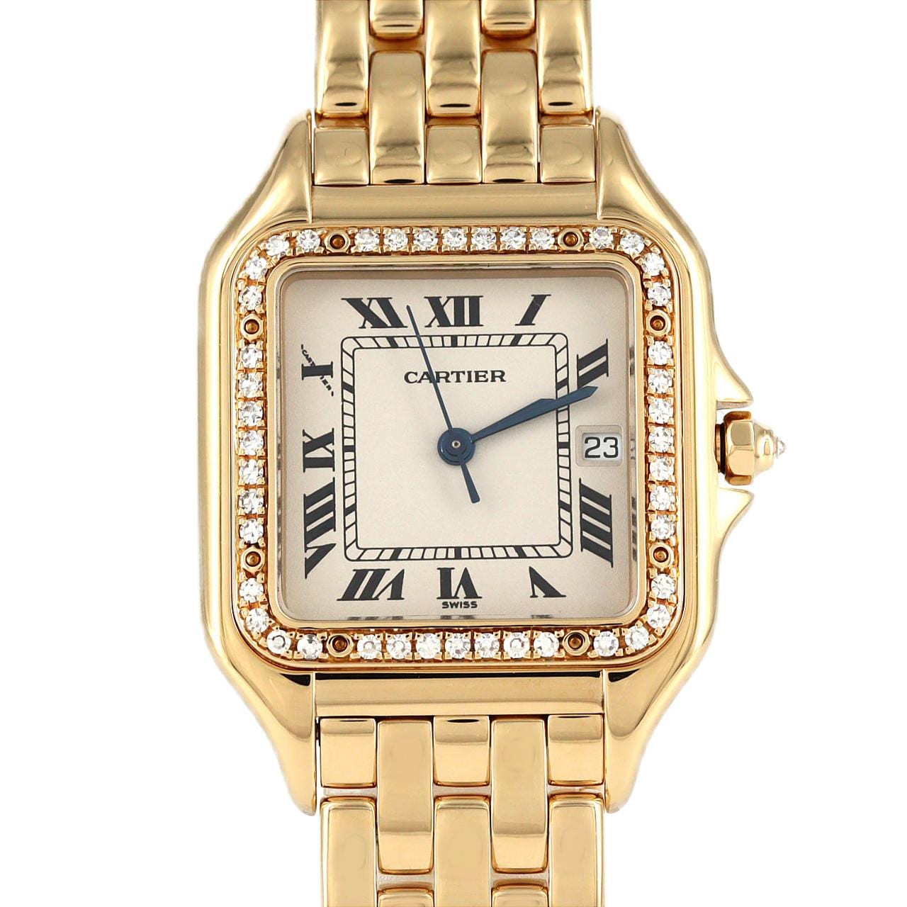 Cartier Panthere LM YG/D WF4037B9 黄金石英