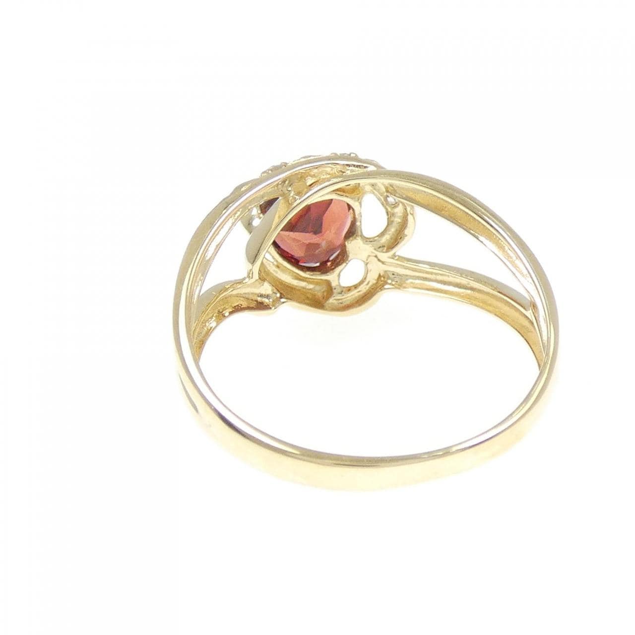 K10YG石榴石戒指