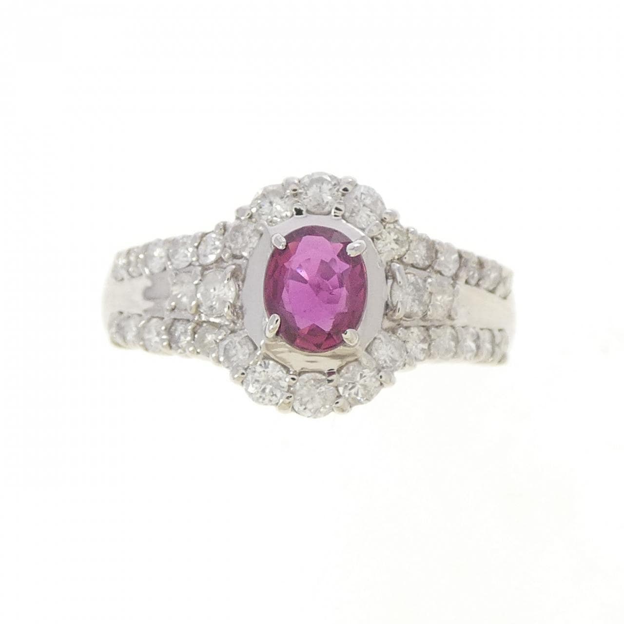 PT900 ルビー リング 0.37CT