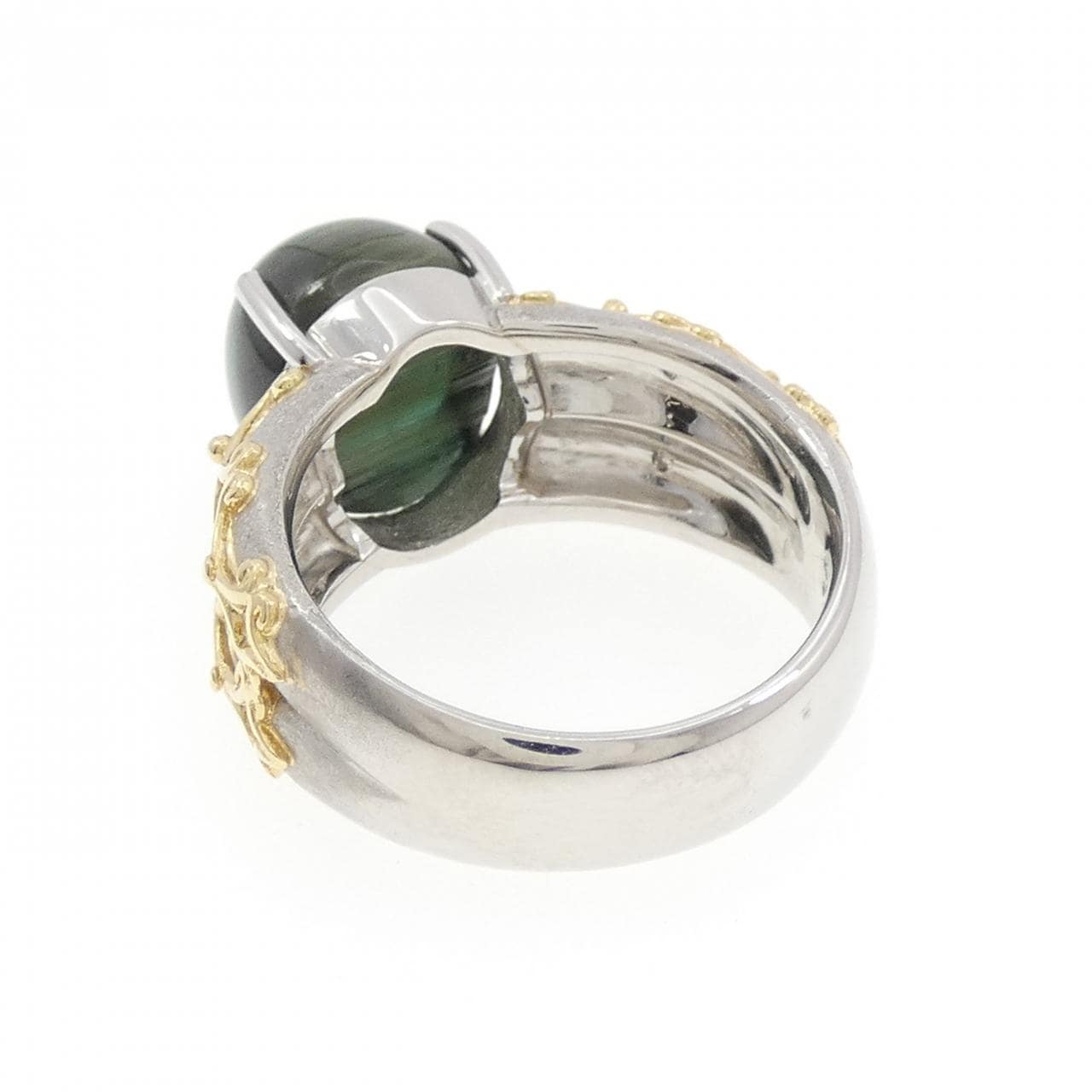 ヤマサキユミコ トルマリンキャッツアイ リング 8.18CT