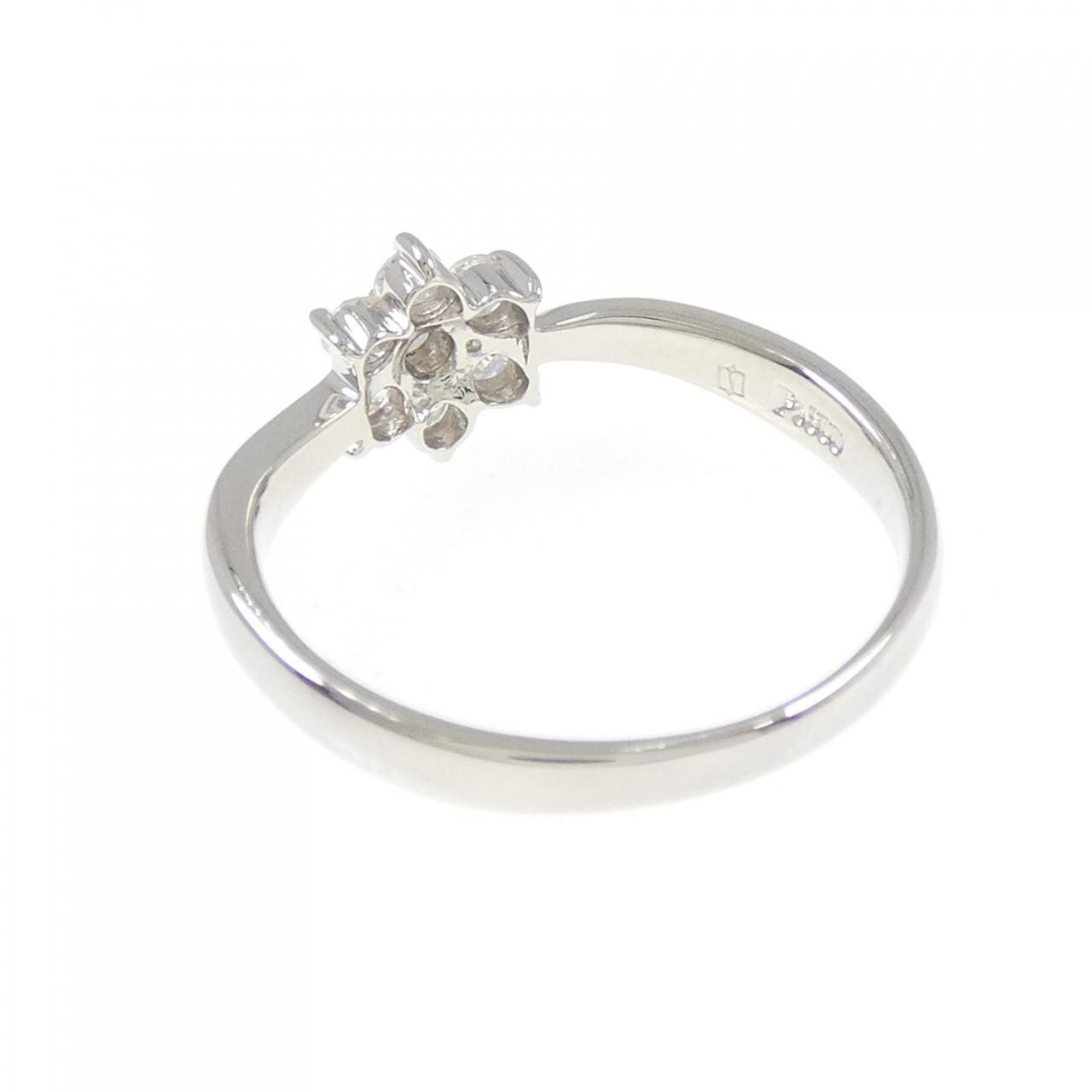PT900 フラワー ダイヤモンド リング 0.30CT