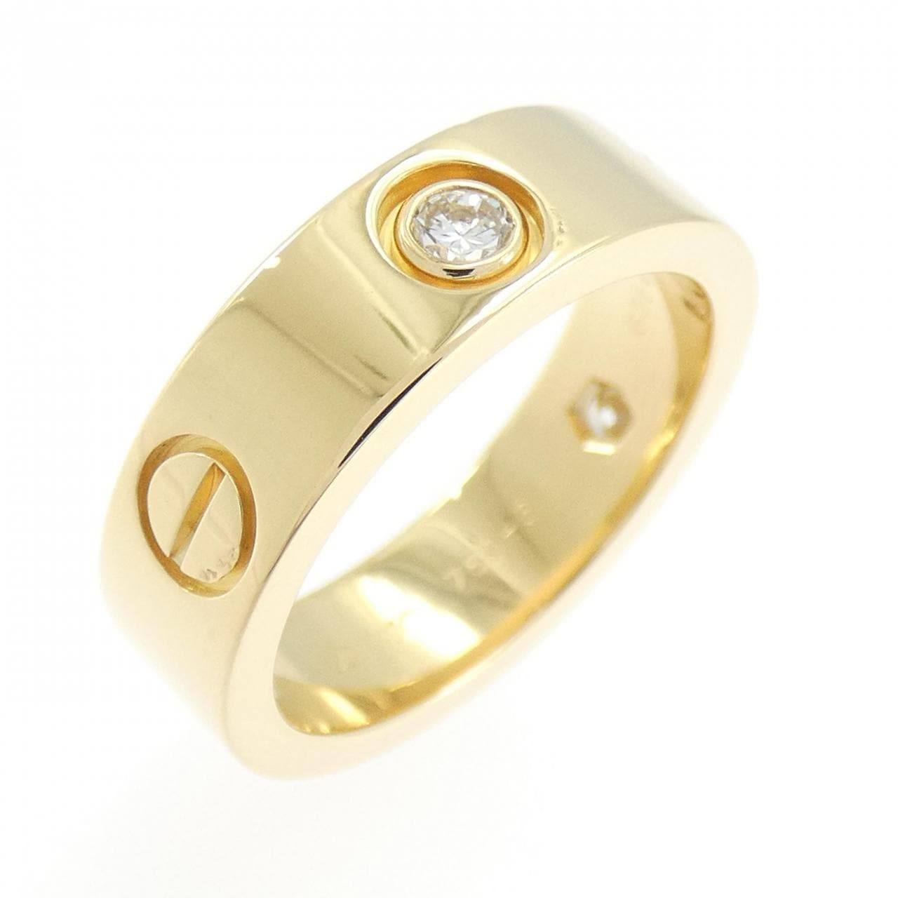 カルティエ ラブ ハーフダイヤ リング